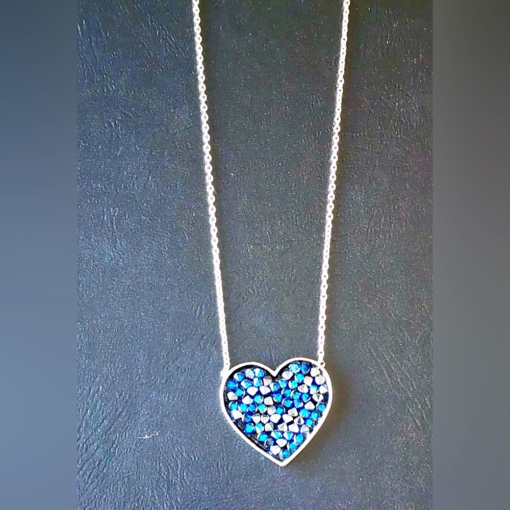 Stunning Pave Heart Necklace